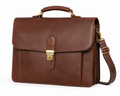 Heritage Leather Briefcase - Brown
