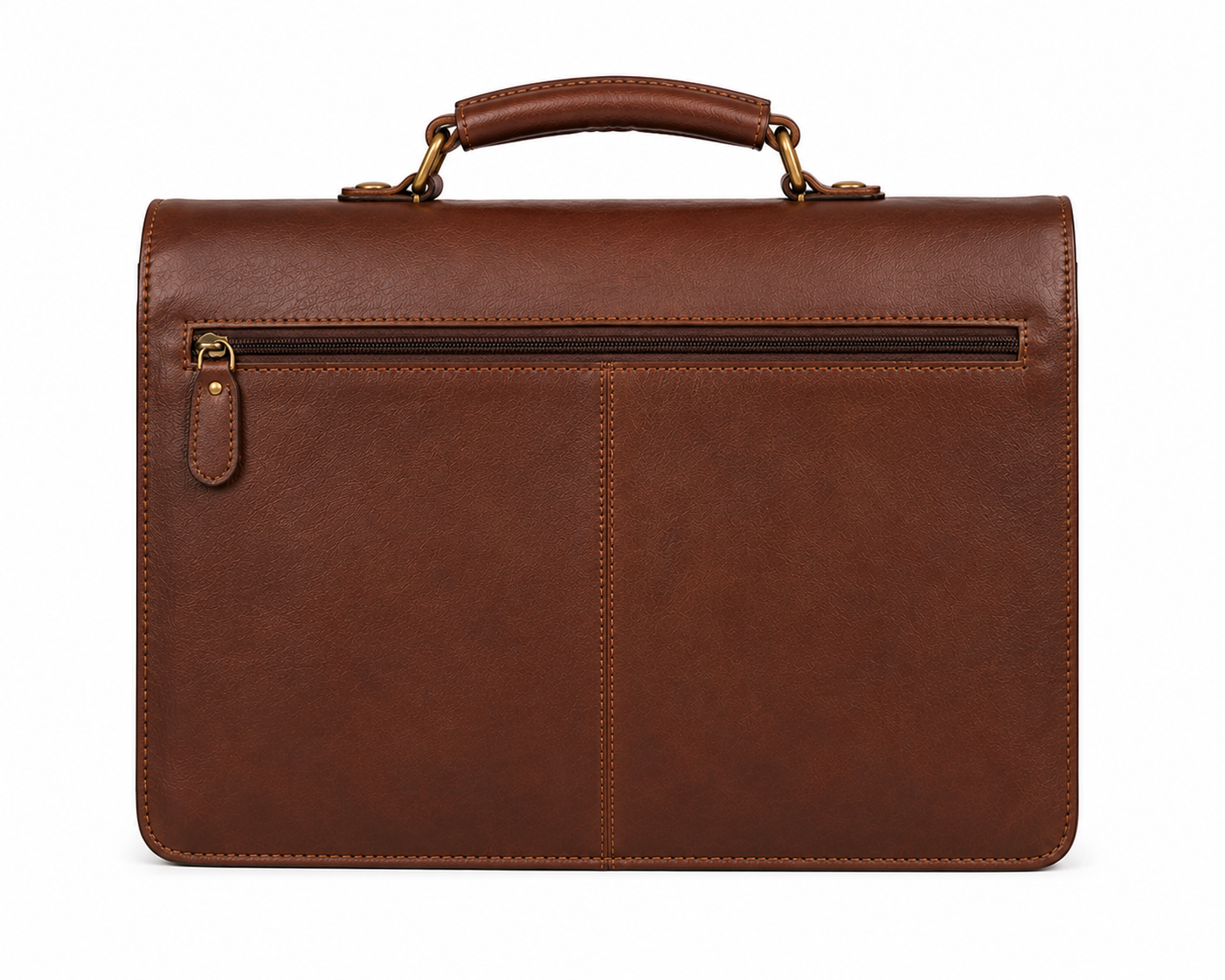 Heritage Leather Briefcase - Brown
