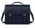 Midnight Navy Leather Satchel