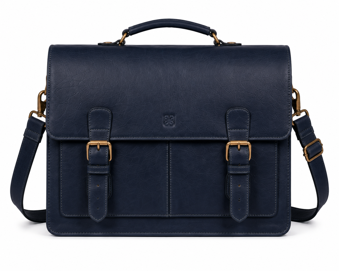 Midnight Navy Leather Satchel