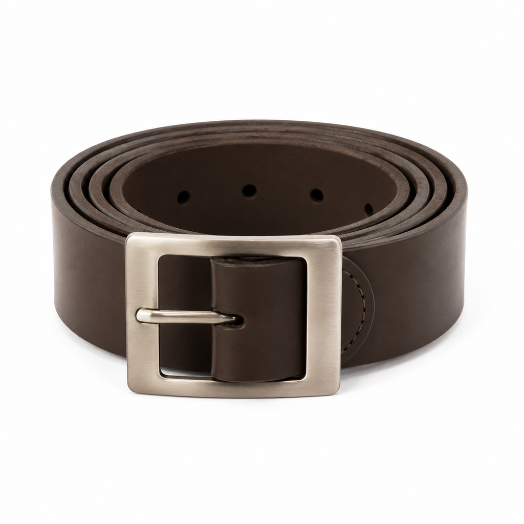 Handcrafted Brown Leather Belt