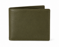 Olive Green Leather Bifold Wallet