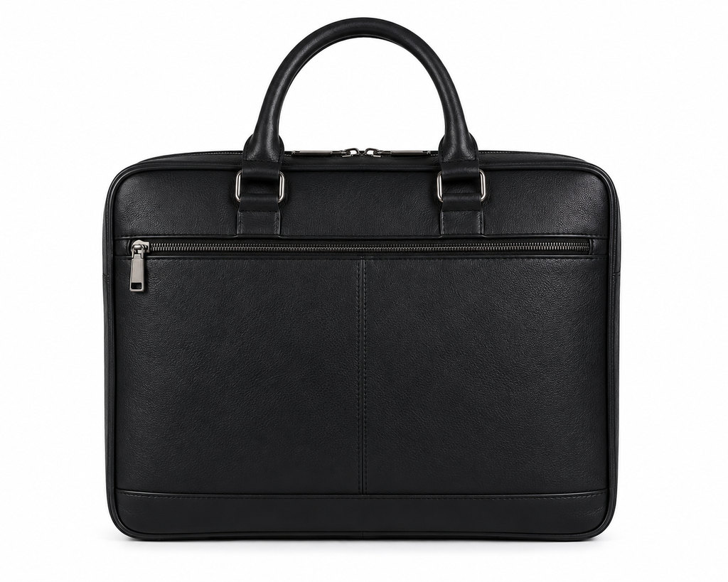 Executive Black Leather Briefcase