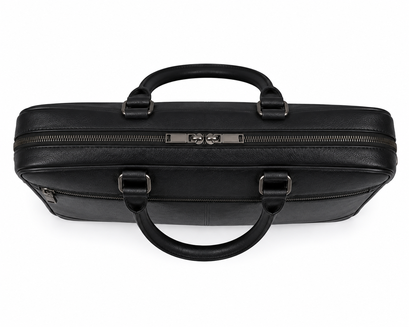 Executive Black Leather Briefcase