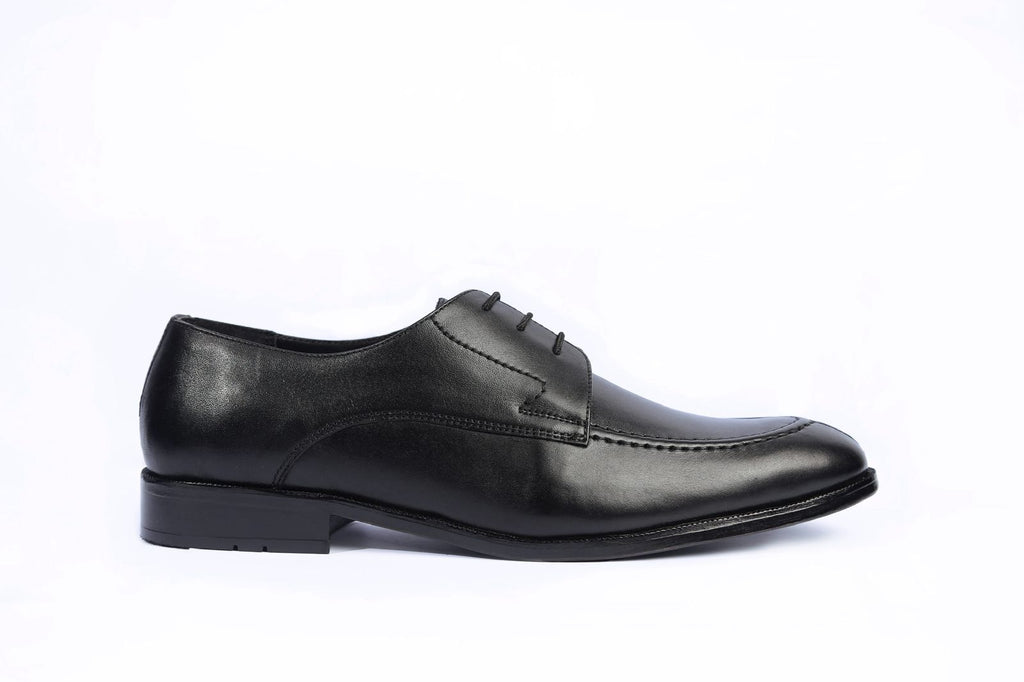 Handcrafted Leather Derby Shoe – Black